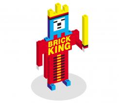 Logo design # 627683 for Logo for my new webshop Brick King contest