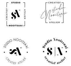 Logo # 1075277 voor Studio Nooitsaai   logo voor een creatieve studio   Fris  eigenzinnig  modern wedstrijd