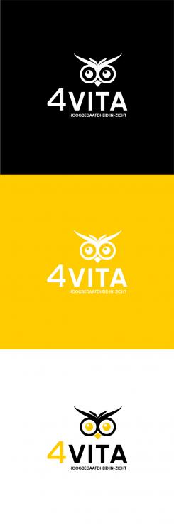 Logo # 1213334 voor 4Vita begeleidt hoogbegaafde kinderen  hun ouders en scholen wedstrijd