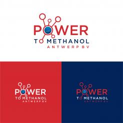 Logo design # 1089525 for Company logo for consortium of 7 players who will be building a  Power to methanol  demonstration plant for their legal entity  Power to Methanol Antwerp BV  contest