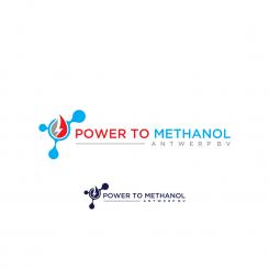 Logo design # 1089053 for Company logo for consortium of 7 players who will be building a  Power to methanol  demonstration plant for their legal entity  Power to Methanol Antwerp BV  contest