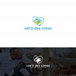 Logo design # 1105598 for Logo for a veterinary practice specialized in large animals in the french Alps contest