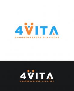 Logo # 1212716 voor 4Vita begeleidt hoogbegaafde kinderen  hun ouders en scholen wedstrijd