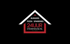 Logo # 444054 voor Logo voor bezorgdienst www.24uursteakhouse.nl wedstrijd