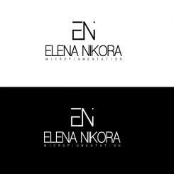 Logo # 1038723 voor Create a new aesthetic logo for Elena Nikora  micro pigmentation specialist wedstrijd