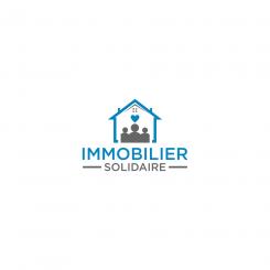 Logo design # 1170237 for Logo for  Immobilier Solidaire    The real estate agency that supports those who need it contest