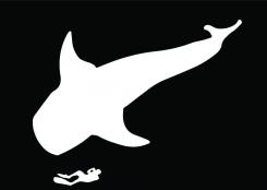 Logo design # 604446 for silhouette drawing of a whale shark contest