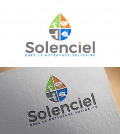Logo design # 1194386 for Solenciel  ecological and solidarity cleaning contest