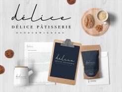 Logo design # 757831 for design of a new thight logo for a starting pastry business. it's name: délice   pâtisserie contest