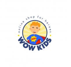 Logo design # 384321 for Design a logo for our new name: WOW kids - a online shop with magical and radiant clothes for happy kids contest