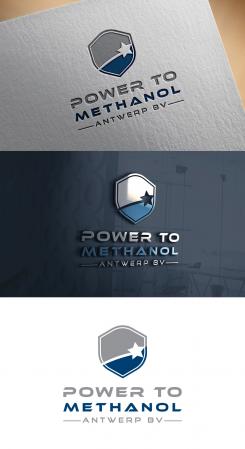 Logo design # 1089757 for Company logo for consortium of 7 players who will be building a  Power to methanol  demonstration plant for their legal entity  Power to Methanol Antwerp BV  contest