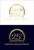Logo design # 1052580 for 25 th birthday of the shipping company Navilux contest