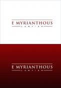 Logo design # 830626 for E Myrianthous Law Firm  contest