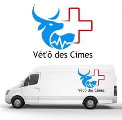 Logo design # 1106200 for Logo for a veterinary practice specialized in large animals in the french Alps contest
