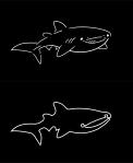 Logo design # 605803 for silhouette drawing of a whale shark contest