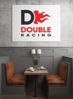 Logo # 1249645 voor Stoer maar branding bewust Logo met de naam  Double D Racing wedstrijd