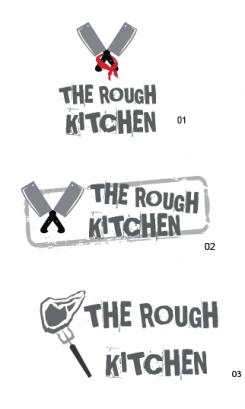 Logo # 382727 voor Logo stoer streetfood concept: The Rough Kitchen wedstrijd