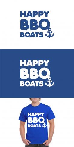 Logo # 1050099 voor Ontwerp een origineel logo voor het nieuwe BBQ donuts bedrijf Happy BBQ Boats wedstrijd
