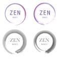 Logo design # 431024 for Zen Basics is my clothing line. It has different shades of black and white including white, cream, grey, charcoal and black. I use red for the logo and put the words in an enso (a circle made with a b contest
