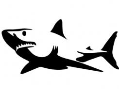 Logo design # 602102 for silhouette drawing of a whale shark contest