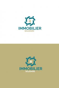 Logo design # 1168072 for Logo for  Immobilier Solidaire    The real estate agency that supports those who need it contest