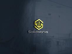 Logo design # 1247092 for Logo for SolidWorxs  brand of masts for excavators and bulldozers  contest