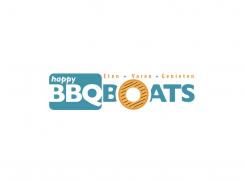 Logo design # 1048727 for Design an original logo for our new BBQ Donuts firm Happy BBQ Boats contest