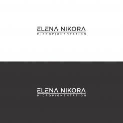 Logo # 1038678 voor Create a new aesthetic logo for Elena Nikora  micro pigmentation specialist wedstrijd