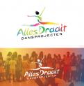 Logo design # 773518 for Design a fresh, happy and cool logo for a dance company with different dance projects for young and old. Alles draait dansprojecten contest
