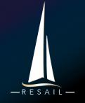 Logo design # 586765 for Logo for RESAIL. A company active in 2e hand sailingboats in Europe. contest