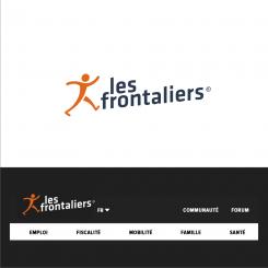 Logo design # 892938 for We want to make the graphic redesign of our logo, lesfrontaliers.lu contest