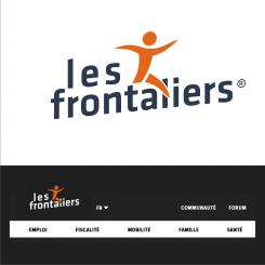 Logo design # 892494 for We want to make the graphic redesign of our logo, lesfrontaliers.lu contest