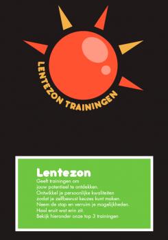 Logo design # 187545 for Make us happy!Design a logo voor Lentezon Training Agency. Lentezon means the first sun in spring. So the best challenge for you on this first day of spring! contest