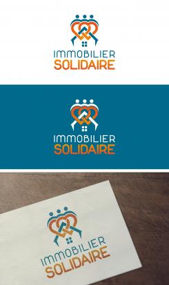 Logo design # 1170178 for Logo for  Immobilier Solidaire    The real estate agency that supports those who need it contest