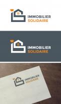 Logo design # 1168179 for Logo for  Immobilier Solidaire    The real estate agency that supports those who need it contest