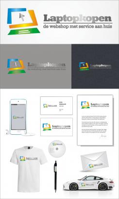 Logo & stationery # 393331 for a new logo for webshop Laptopkopen.be - housestyle for invoice - car and webshop contest