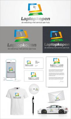 Logo & stationery # 393339 for a new logo for webshop Laptopkopen.be - housestyle for invoice - car and webshop contest