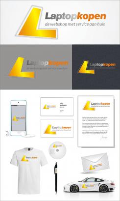 Logo & stationery # 393342 for a new logo for webshop Laptopkopen.be - housestyle for invoice - car and webshop contest