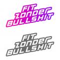 Logo design # 1099789 for A not too serious  Fit zonder Bullshit  logo  it means  fit without bullshit  contest