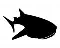 Logo design # 602431 for silhouette drawing of a whale shark contest