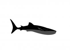 Logo design # 602435 for silhouette drawing of a whale shark contest