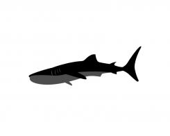 Logo design # 602438 for silhouette drawing of a whale shark contest