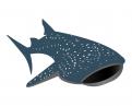 Logo design # 602087 for silhouette drawing of a whale shark contest