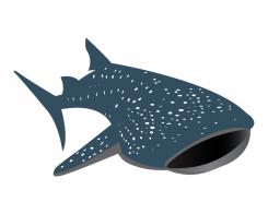 Logo design # 602087 for silhouette drawing of a whale shark contest