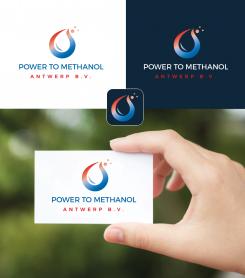 Logo design # 1088615 for Company logo for consortium of 7 players who will be building a  Power to methanol  demonstration plant for their legal entity  Power to Methanol Antwerp BV  contest