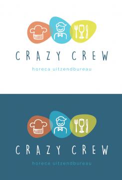 Logo # 977688 voor Logo voor horeca uitzendbureau genaamd  Crazy Crew  wedstrijd