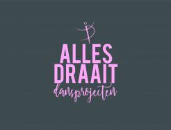 Logo design # 776630 for Design a fresh, happy and cool logo for a dance company with different dance projects for young and old. Alles draait dansprojecten contest