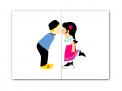 Logo & stationery # 114692 for Wedding Logo - Dutch Mexican Kissing Couple contest