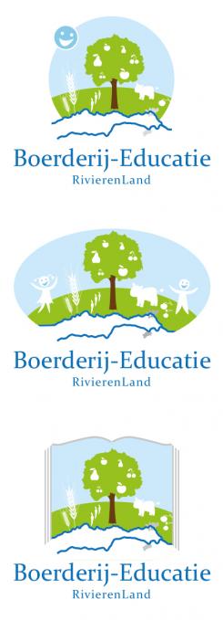 Logo & Huisstijl # 222135 voor Logo & huisstijl voor Boerderij-educatie Rivierenland, samenwerkingsverband agrarisch ondernemers die lesgeven aan basisschoolklassen op hun bedrijf. wedstrijd