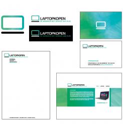 Logo & stationery # 383204 for a new logo for webshop Laptopkopen.be - housestyle for invoice - car and webshop contest